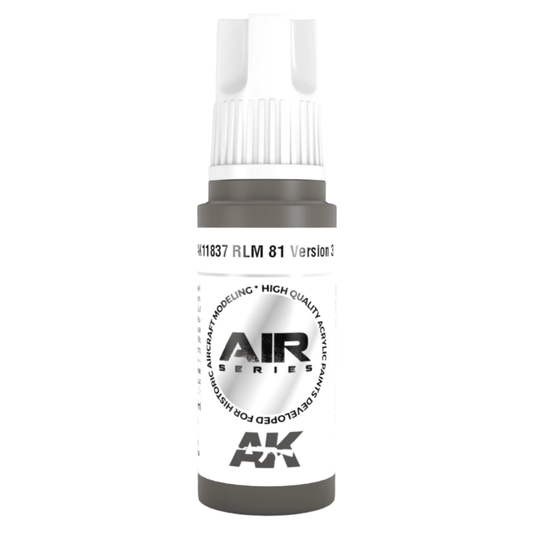 AK Interactive 3rd Generation acrylic paint RLM 81 Version 3 17ml dropper bottle