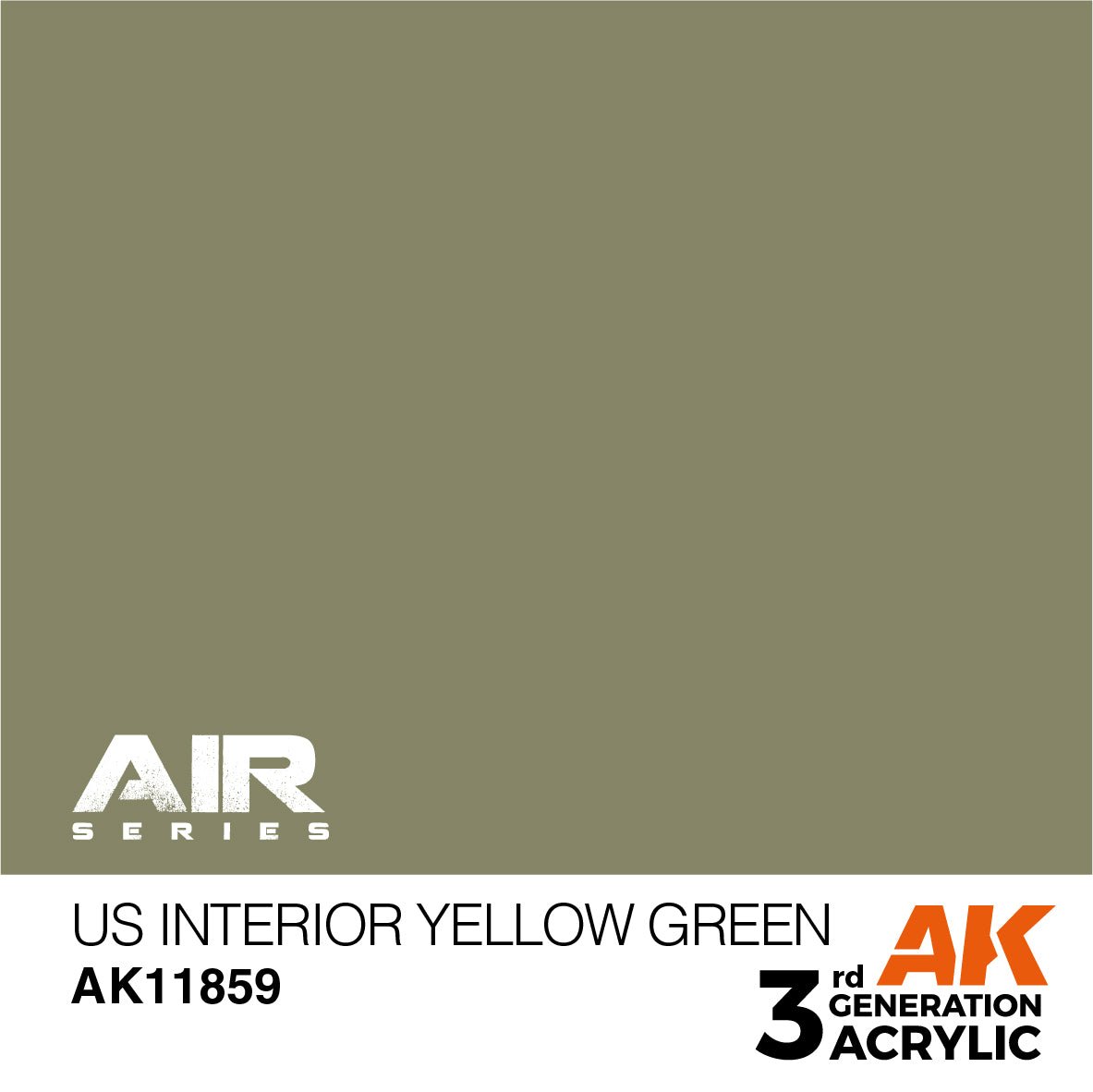 AK Interactive 3rd Gen US Interior Yellow Green AK11859 - Loaded Dice