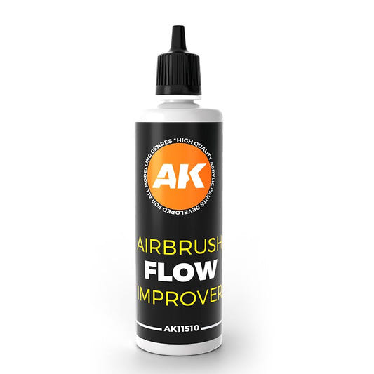 AK Interactive 3rd Generation acrylic paint Airbrush Flow Improver 17ml dropper bottle