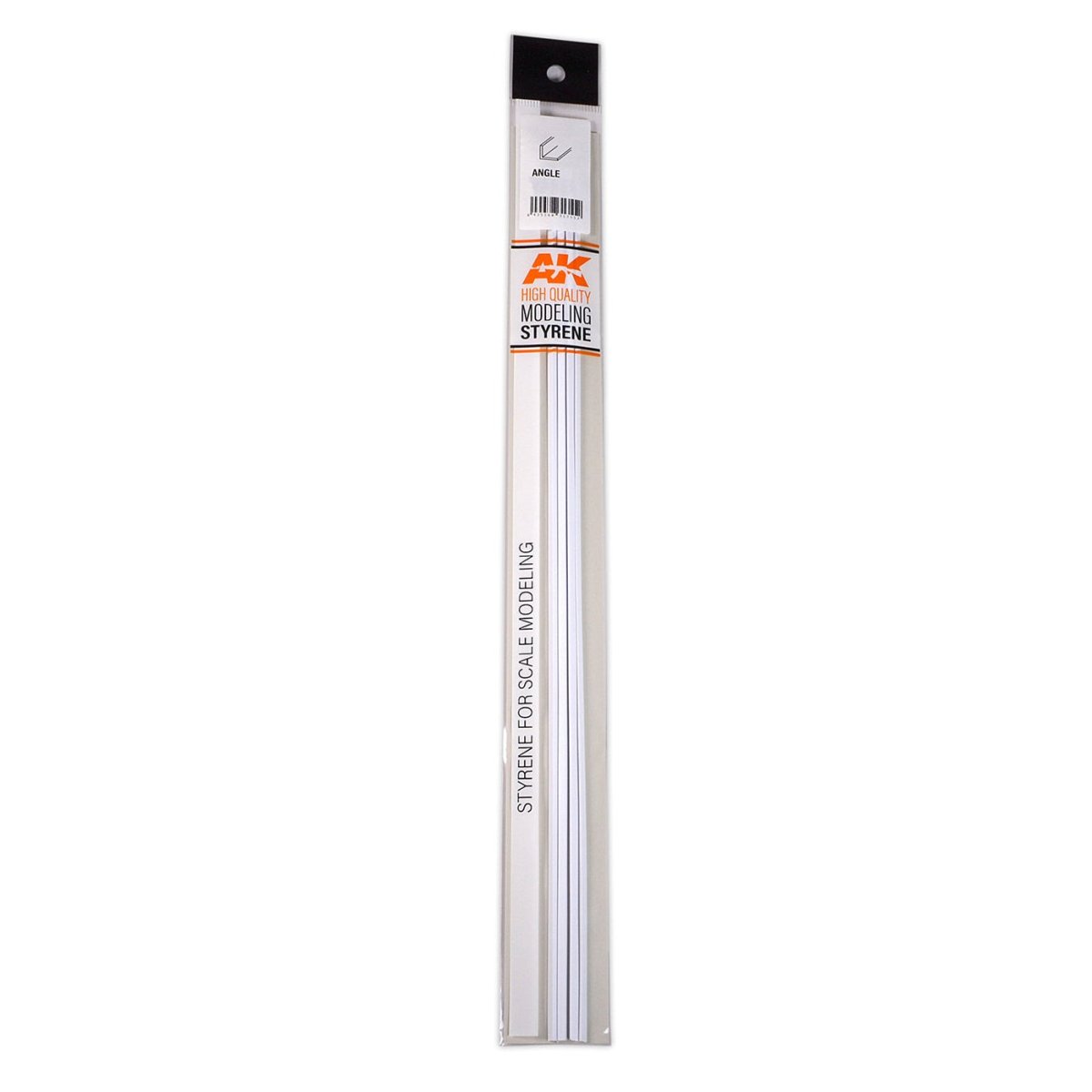 AK Interactive Angle 2.5mm X 2.5mm X 350mm - Styrene Strip modelling construction material