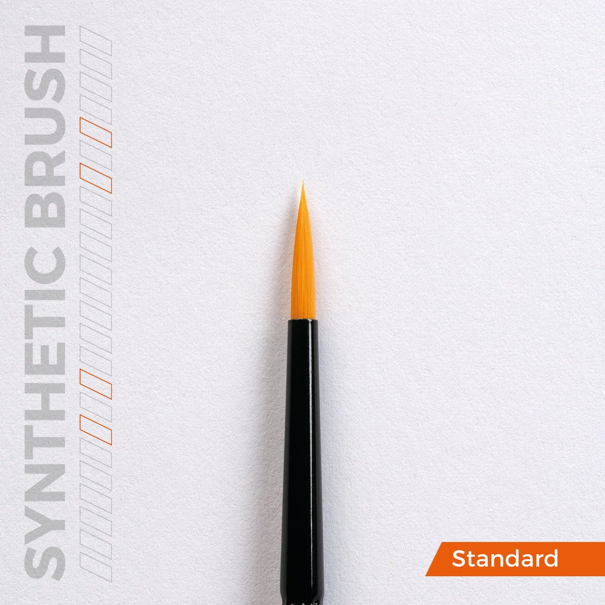 AK Interactive synthetic round brush from the Basic Brushes Set, pointed tip close-up