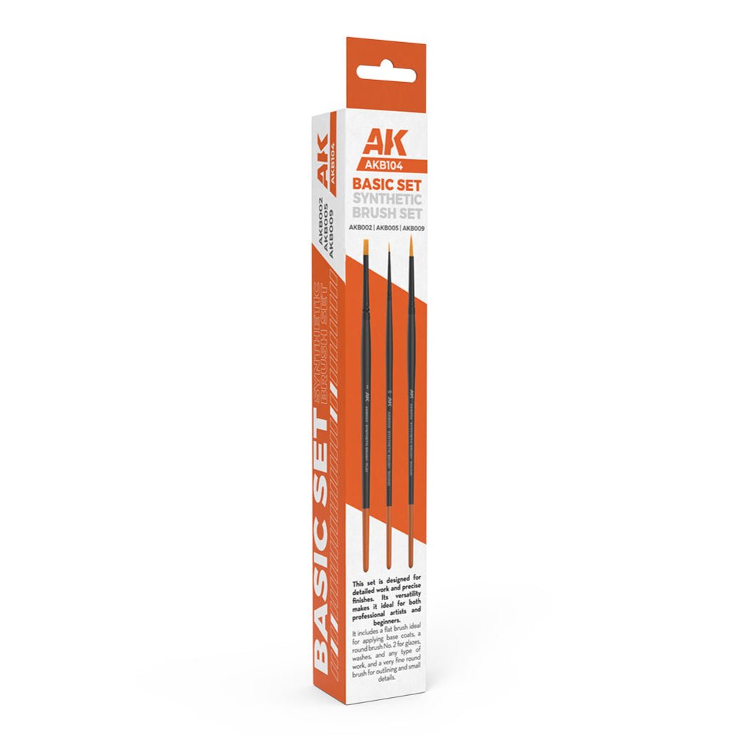 AK Interactive Basic Brushes Set (3 brushes) AKB104 - Loaded Dice
