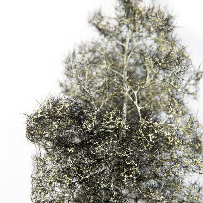 AK Interactive Black-White Fantasy Bushes 1/35 close-up of pale grey-white foliage