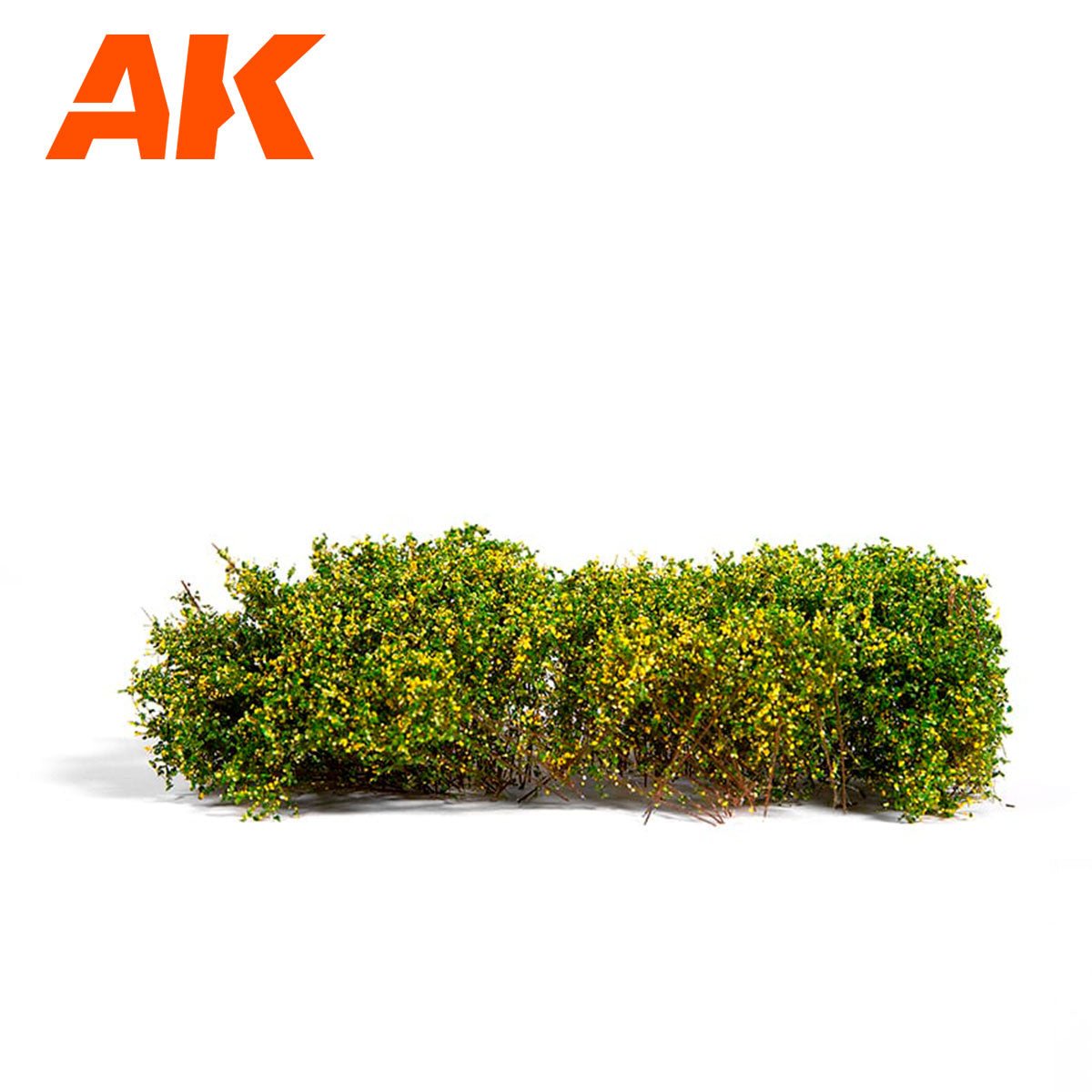 AK Interactive AK8175 blooming yellow shrubbery clump with green foliage and yellow flowers