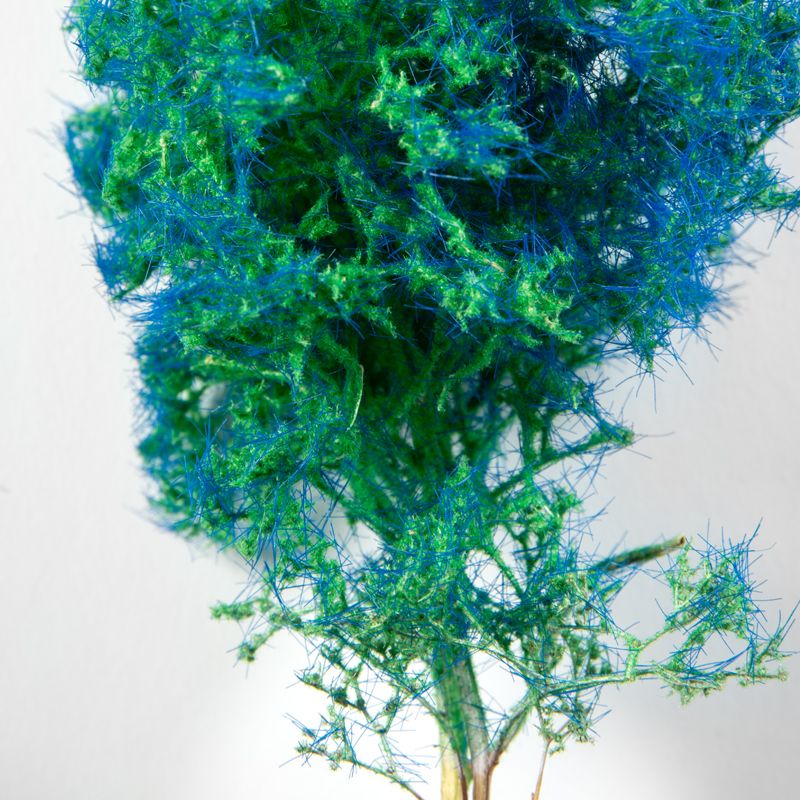 AK Interactive Blue-Green Fantasy Bush on its trunk, side view showing the fine blue-green foliage