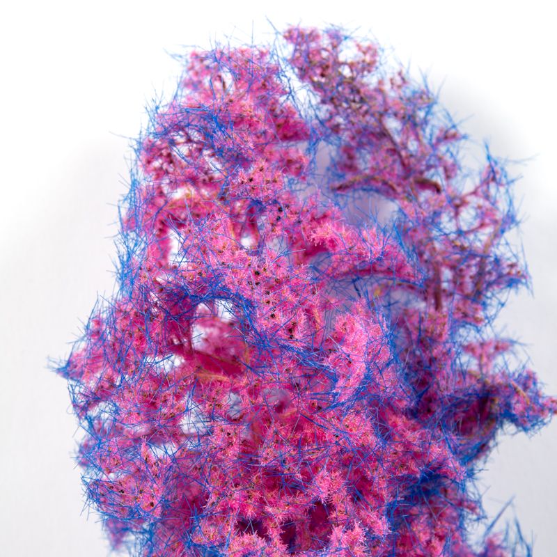 AK Interactive AK8264 blue-pink fantasy bush close-up showing the tangled pink and blue foliage