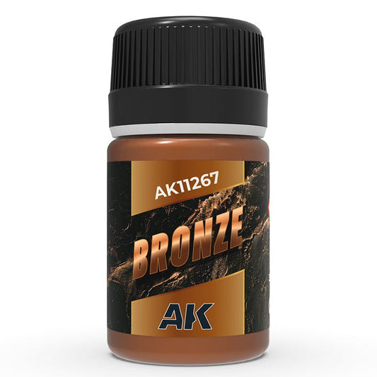 AK Interactive 3rd Generation acrylic paint Bronze Effect 17ml dropper bottle
