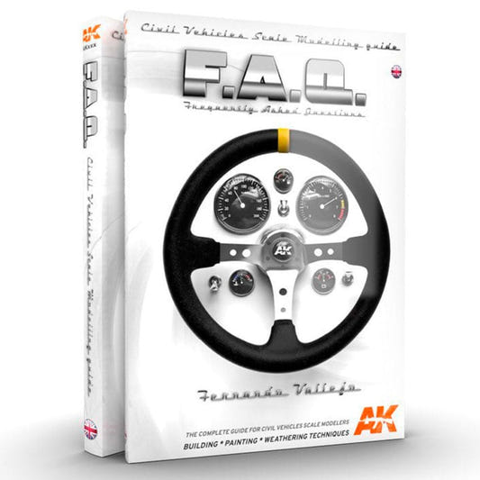 Cars and Civil Vehicles Scale Modelling FAQ modelling book from AK Interactive