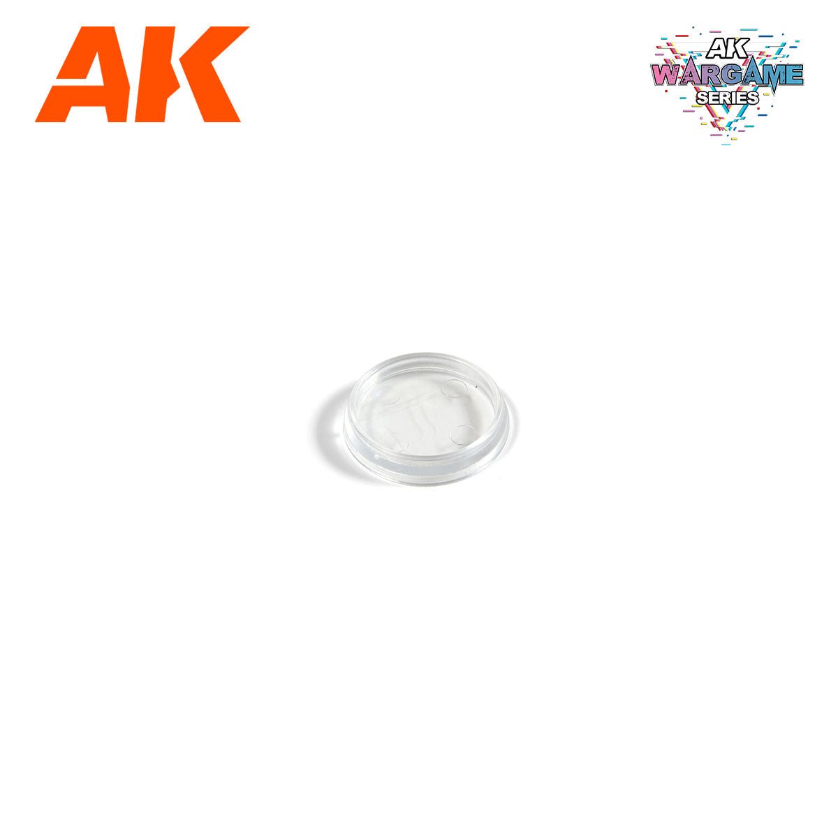 AK Interactive - Clear Hollow Bases 25mm x 10 - Loaded Dice