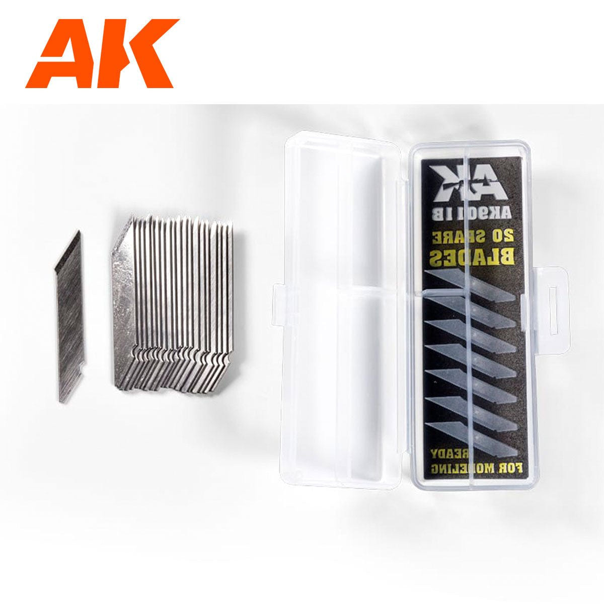 AK Interactive Cutter 20 Spare Blades AK9011B - Loaded Dice