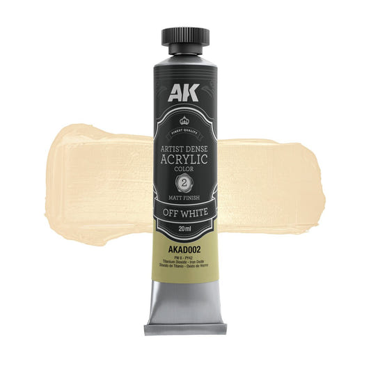 AK Dense Acrylic tube paint Off White