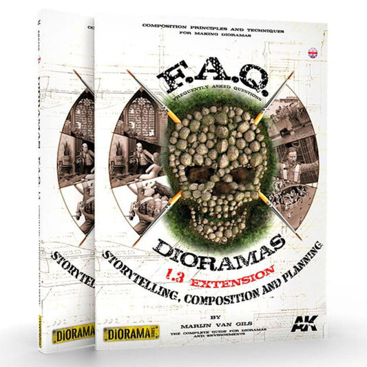 Dioramas F.A.Q. 1.3. Extension – Storytelling, Composition and Planning modelling book from AK Interactive