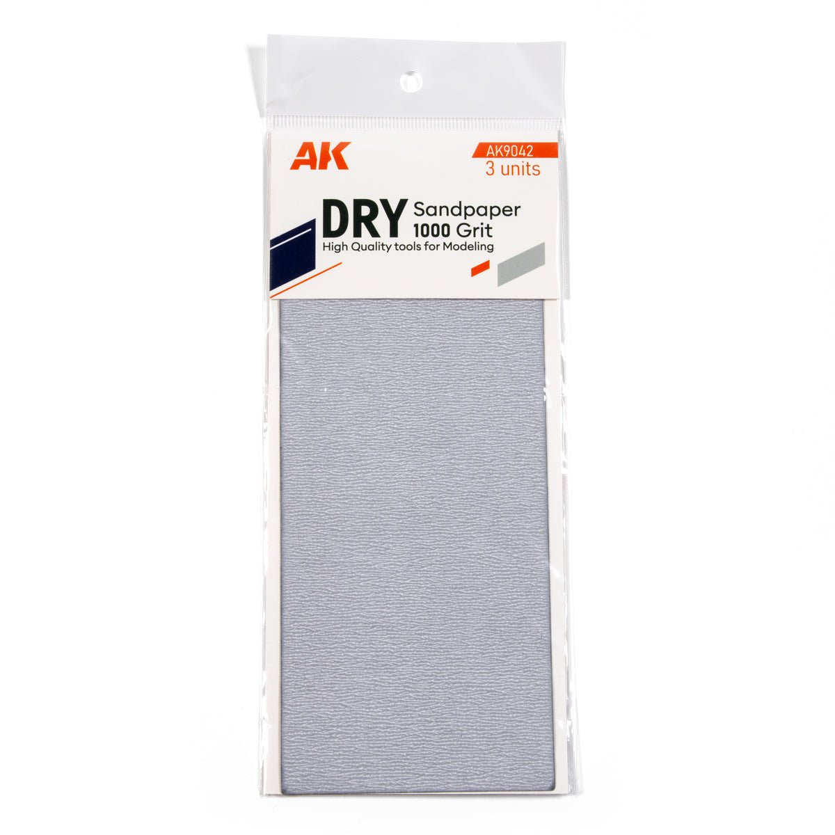 AK Interactive Dry Sandpaper 1000 Grit (Pack of 3) hobby tool