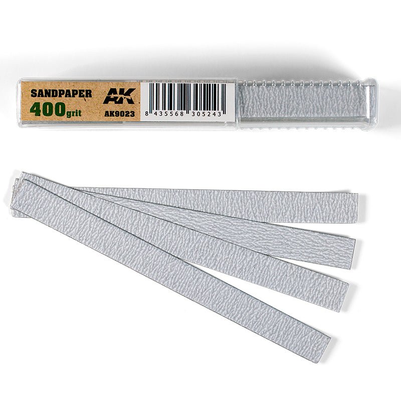 AK Interactive Dry Sandpaper 400 Grit (Pack of 50) hobby tool