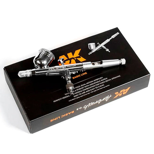 AK Interactive Dual Action Airbrush with 0.3mm Nozzle modelling brush