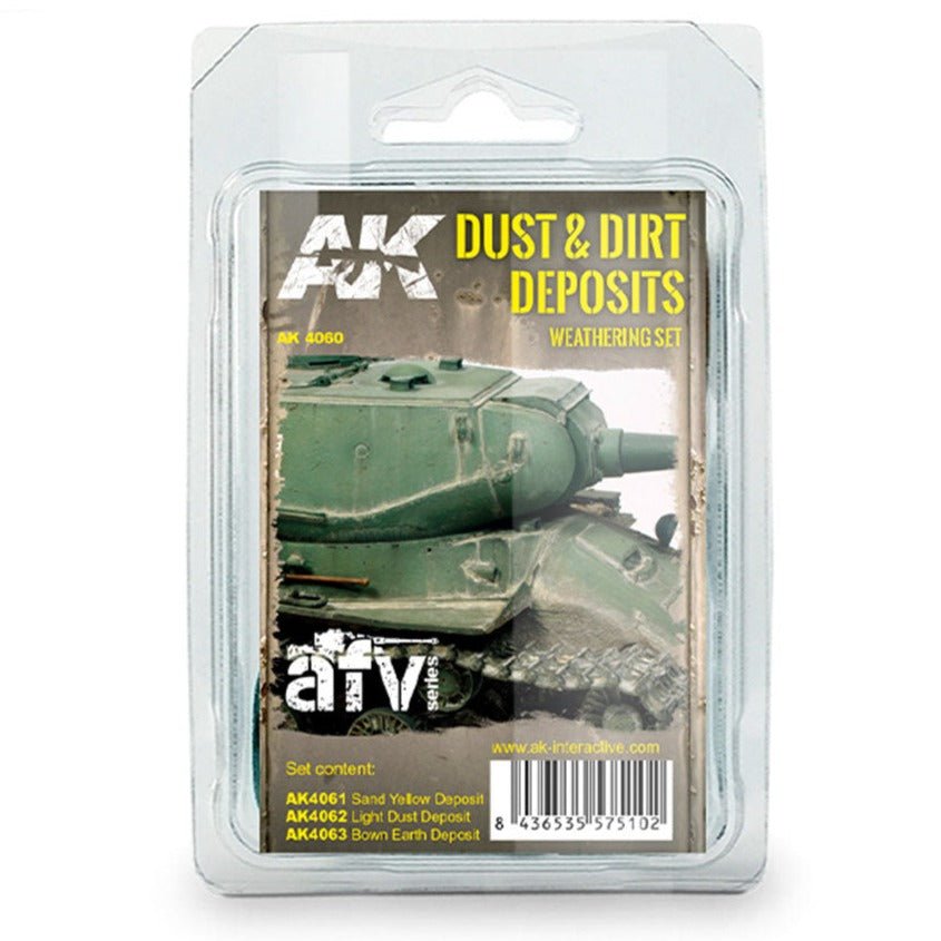AK Interactive Dust & Dirt Deposits Weathering Set weathering set for scale models