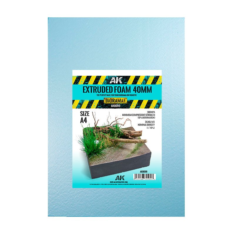 AK Interactive Extruded Foam 40mm A4 Size modelling construction material