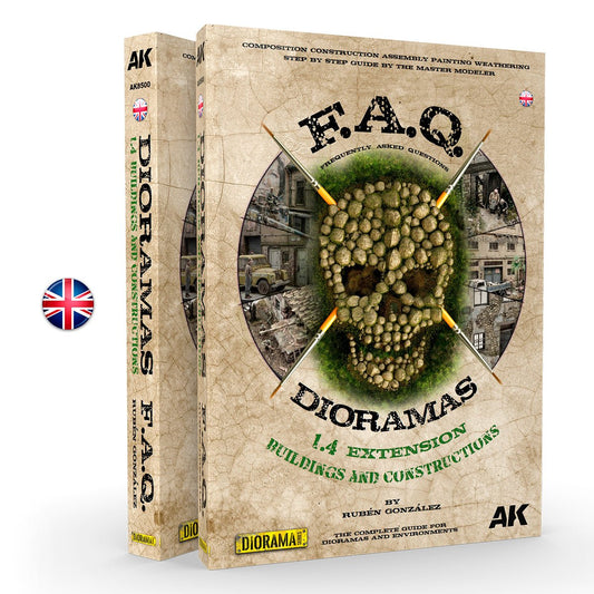 AK Interactive FAQ Dioramas 1.4 Extension: Buildings and Constructions diorama and scenery product