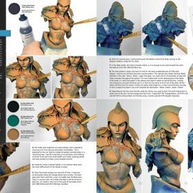 Figures F.A.Q. pages painting a female bust, skin tones step by step