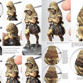 Figures F.A.Q. pages painting a hooded figure, cloth folds step by step