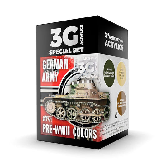 AK Interactive 3rd Generation acrylic paint German Army Pre-WWII Colors 17ml dropper bottle