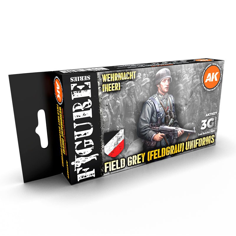 AK Interactive 3rd Generation acrylic paint German Field Grey Uniforms 3G 17ml dropper bottle