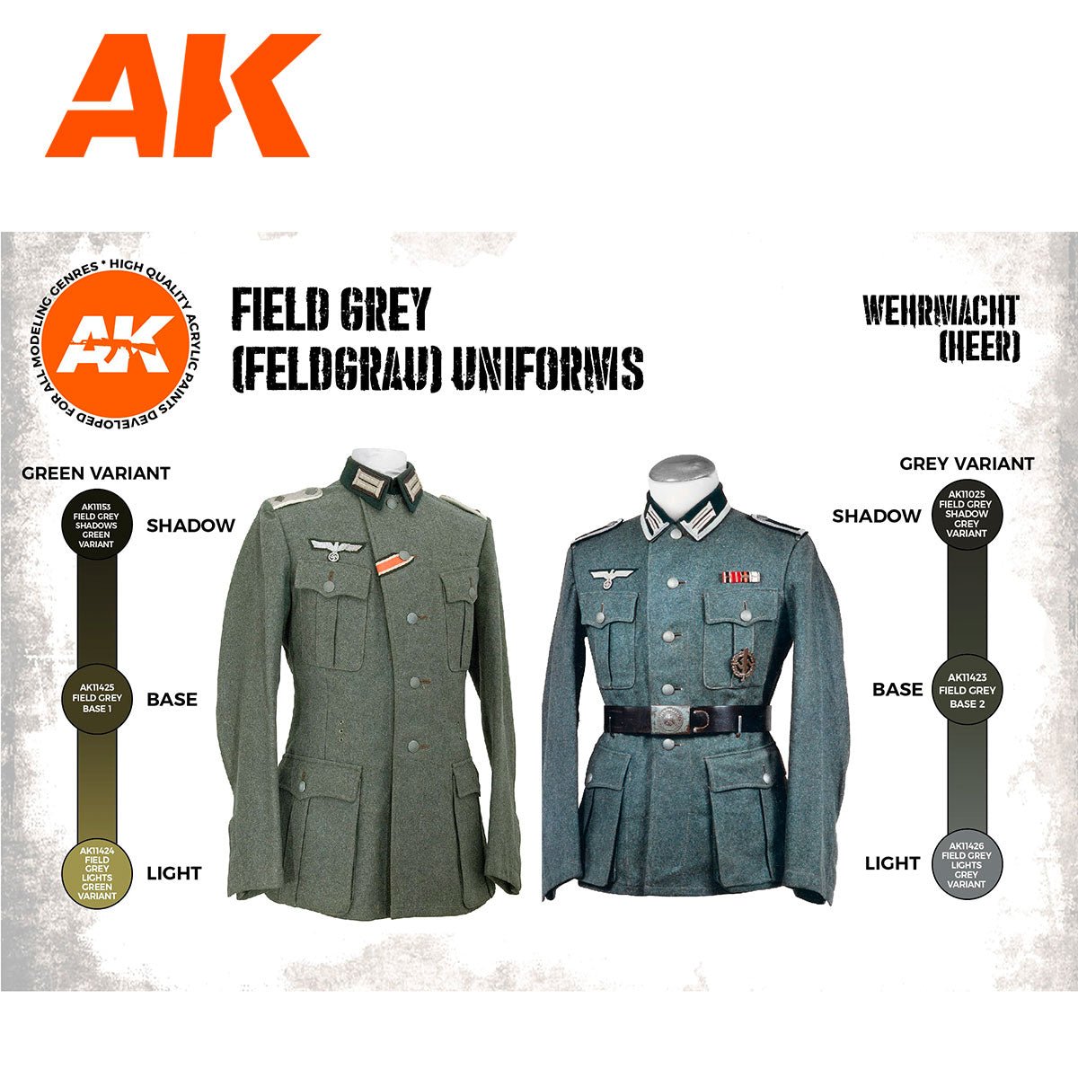 AK Interactive - German Field Grey Uniforms 3G - Loaded Dice