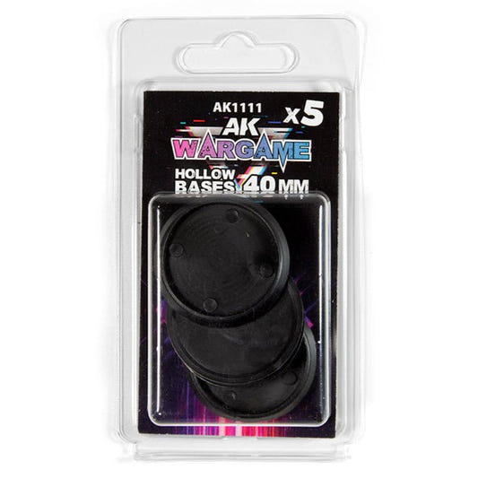 AK Interactive 3rd Generation acrylic paint Hollow Round Bases 40mm X 5 17ml dropper bottle