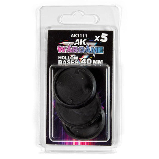 AK Interactive 3rd Generation acrylic paint Hollow Round Bases 40mm X 5 17ml dropper bottle
