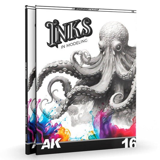 Learning Series 16: Inks in Modelling modelling book from AK Interactive