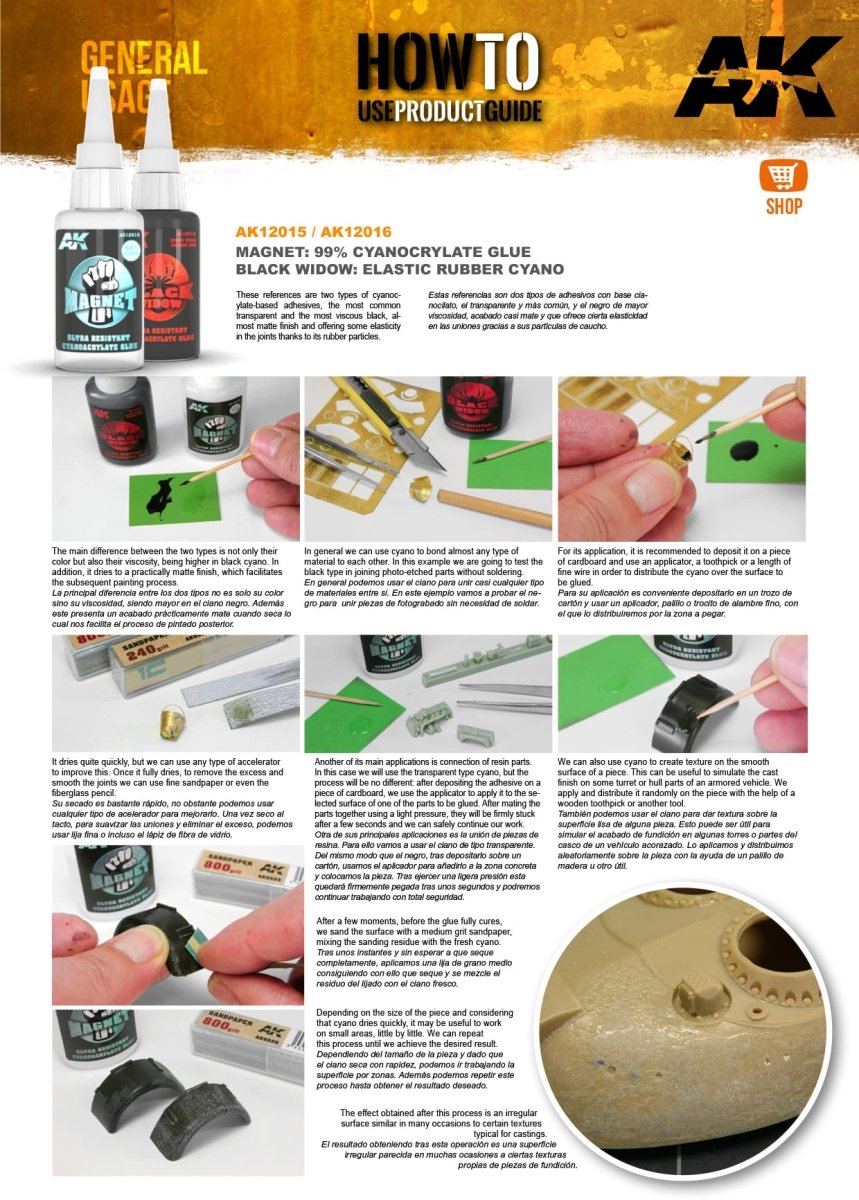 AK Interactive Magnet Cyanocrylate Glue AK12015 - Loaded Dice