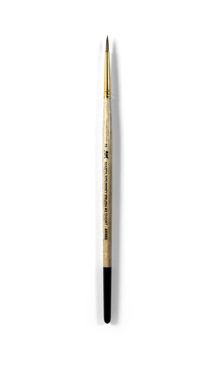 AK Interactive - Marta Kolinsky Short Brush Size 2 - Loaded Dice