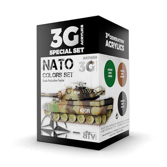 AK Interactive 3rd Generation acrylic paint NATO Colors 3G 17ml dropper bottle
