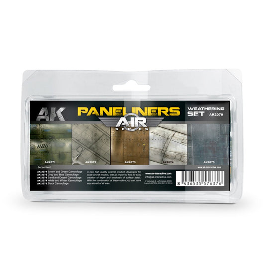 AK Interactive Paneliners Weathering Set weathering product for scale models