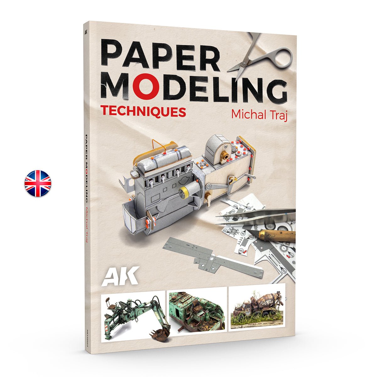 Paper Modelling Techniques modelling book from AK Interactive
