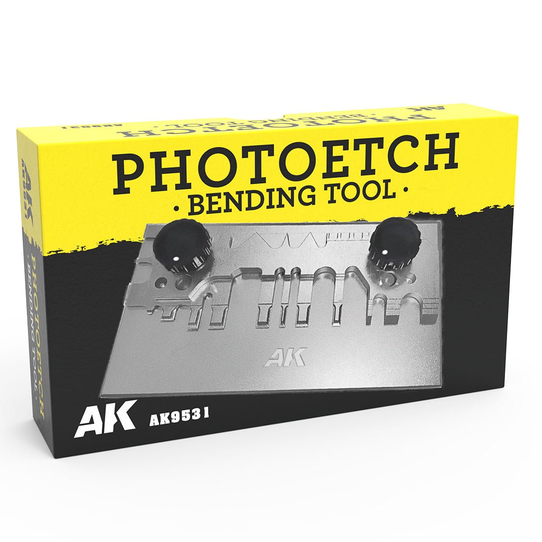 AK Interactive Photo-Etched Bending Tool 164.2x100.2mm (Double Screw) hobby tool