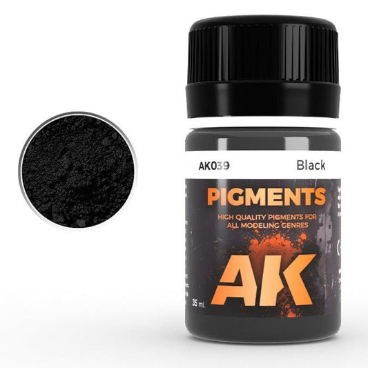 AK Interactive Pigment - Black weathering product for scale models