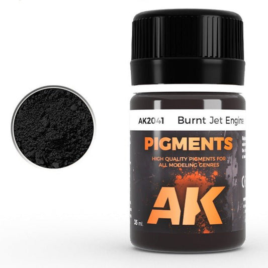 AK Interactive Pigment - Burnt Jet Engine weathering product for scale models