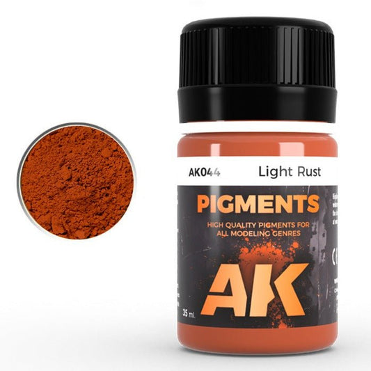 AK Interactive Pigment - Light Rust weathering product for scale models