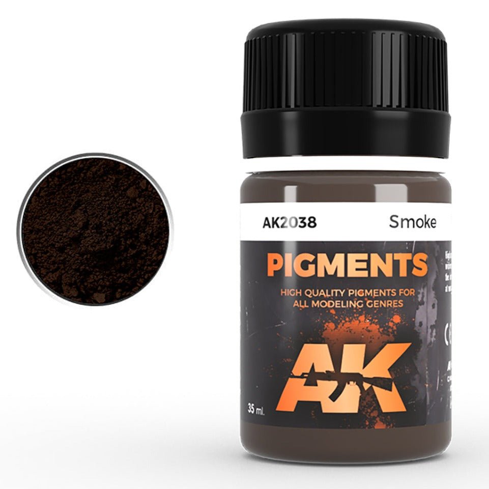 AK Interactive Pigment - Smoke weathering product for scale models