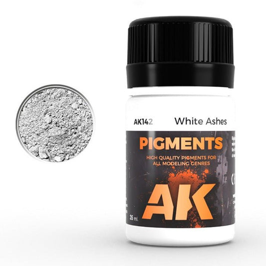 AK Interactive Pigment - White Ashes weathering product for scale models