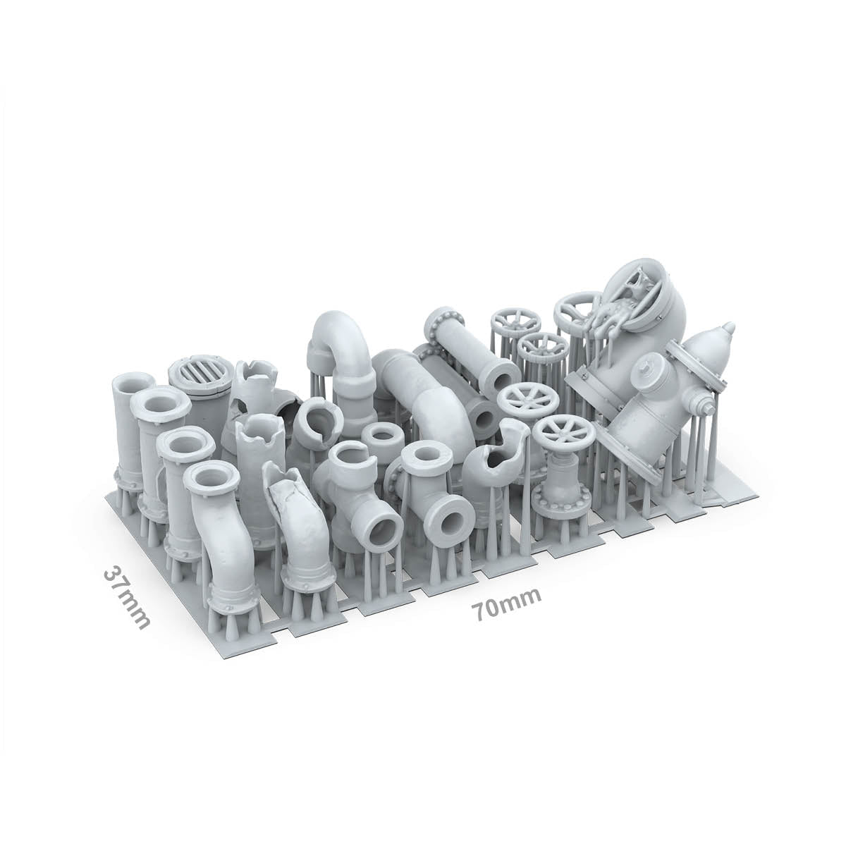 AK Interactive Pipes Diorama Basing Bits