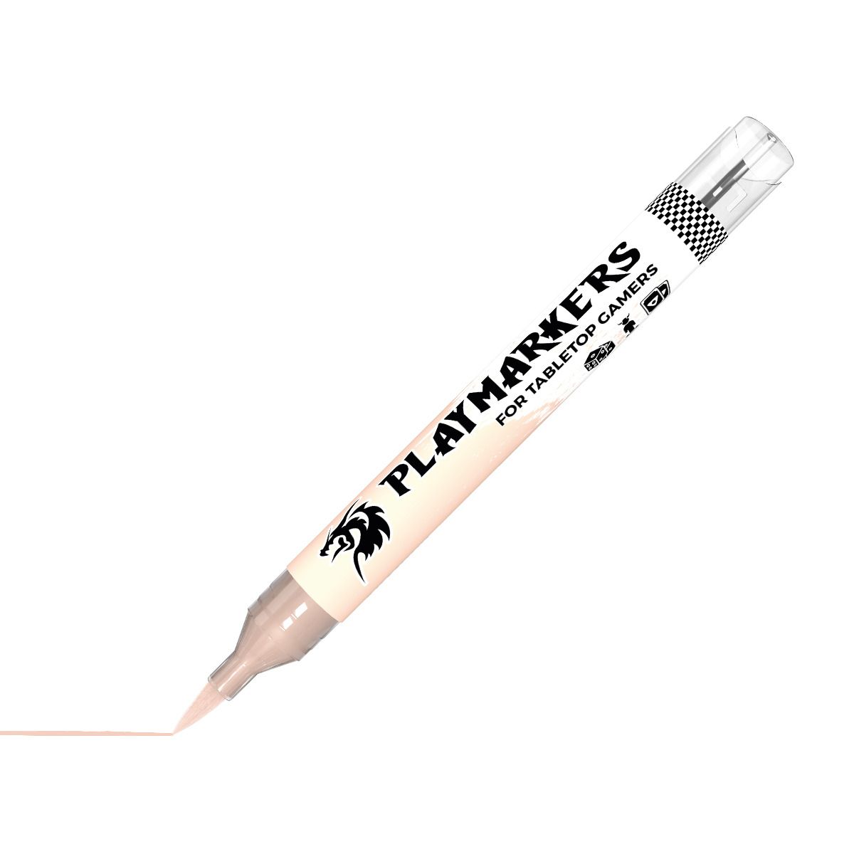 AK Interactive Playmarkers Light Skin AKM007 paint marker at an angle with a brush-tip stroke