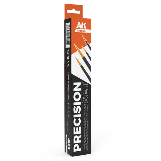 AK Interactive Precision Brushes Set (4 Brushes) modelling brush