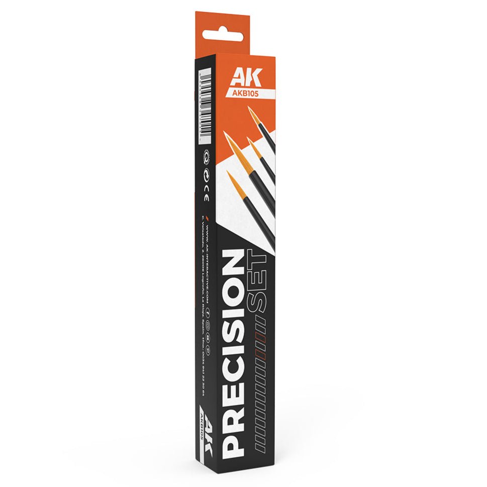 AK Interactive Precision Brushes Set (4 Brushes) modelling brush