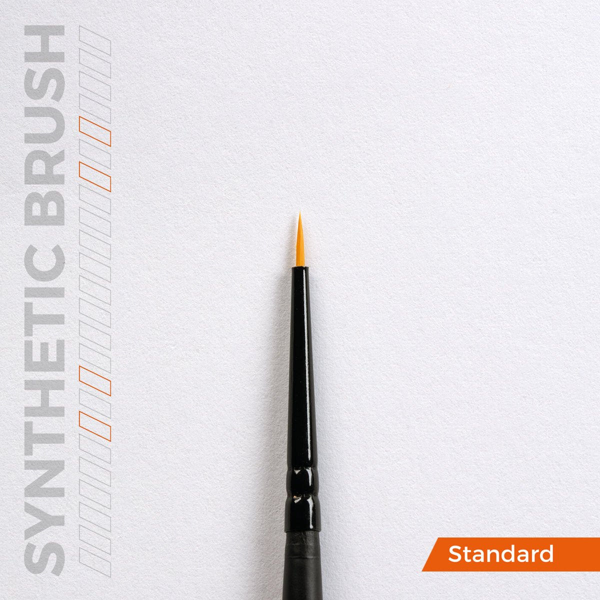 AK Interactive Precision synthetic brush, close-up of the finest pointed tip