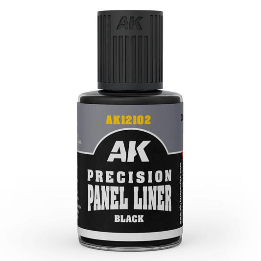 AK Interactive Precision Panel Liner - Black weathering product for scale models