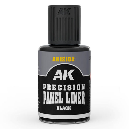 AK Interactive Precision Panel Liner - Black weathering product for scale models