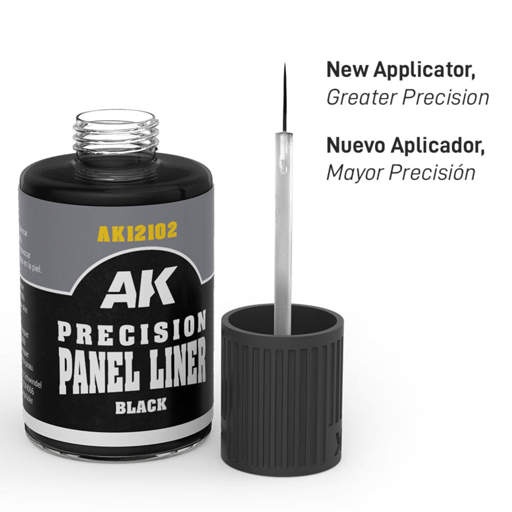 AK Interactive Precision Panel Liner - Black - Loaded Dice