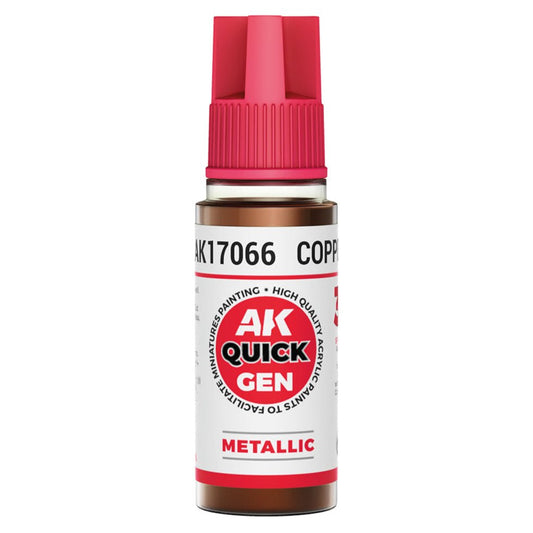 AK Quick Gen contrast paint Copper 18ml dropper bottle